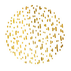 Textured Glittery Round Element