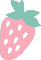 Hand drawn strawberry