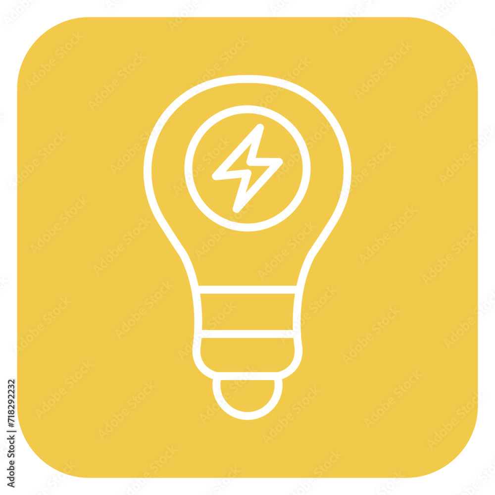 Sticker energy saving icon of renewable energy iconset.