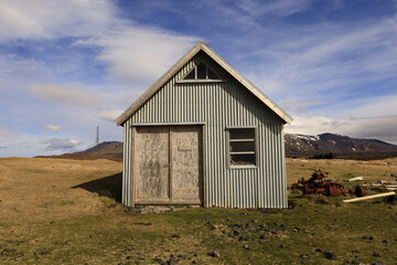Fototapeta na wymiar View an open air museum in western Iceland, Snaefellsnes peninsula