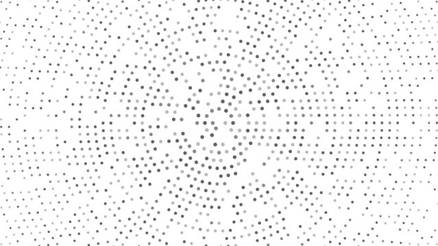 Silver dotted Halftone pattern isolated on transparent background.