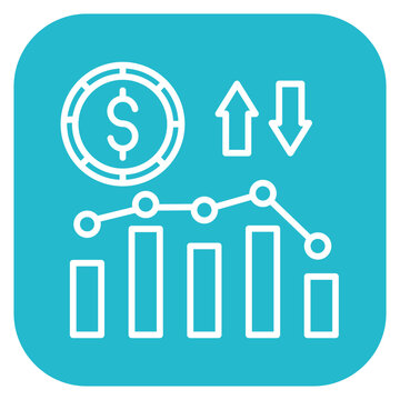 Increase and Decrease in Rate Icon