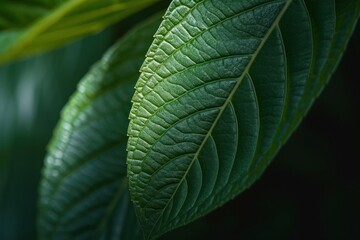 elegant Green Leaf Background