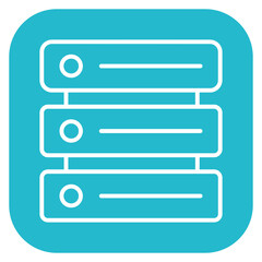 Fototapeta premium Server Icon of SEO and SEM iconset.