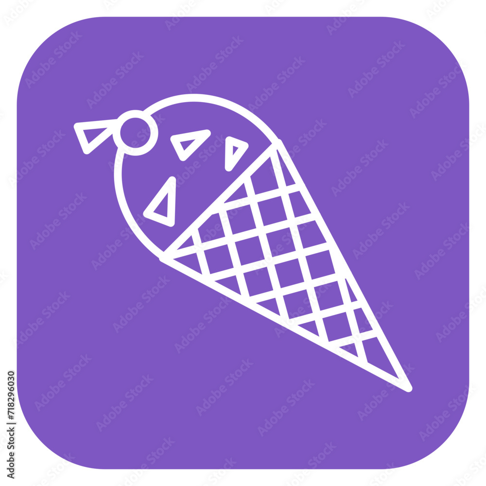 Canvas Prints icecream cone icon of entertainment iconset.