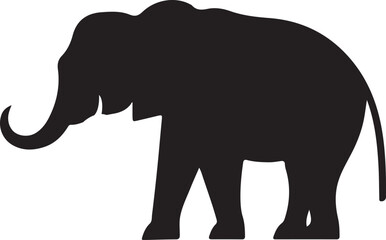 silhouette of elephant