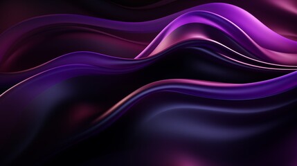 Black background with purple neon lines, futuristic style, with soft sunlight render