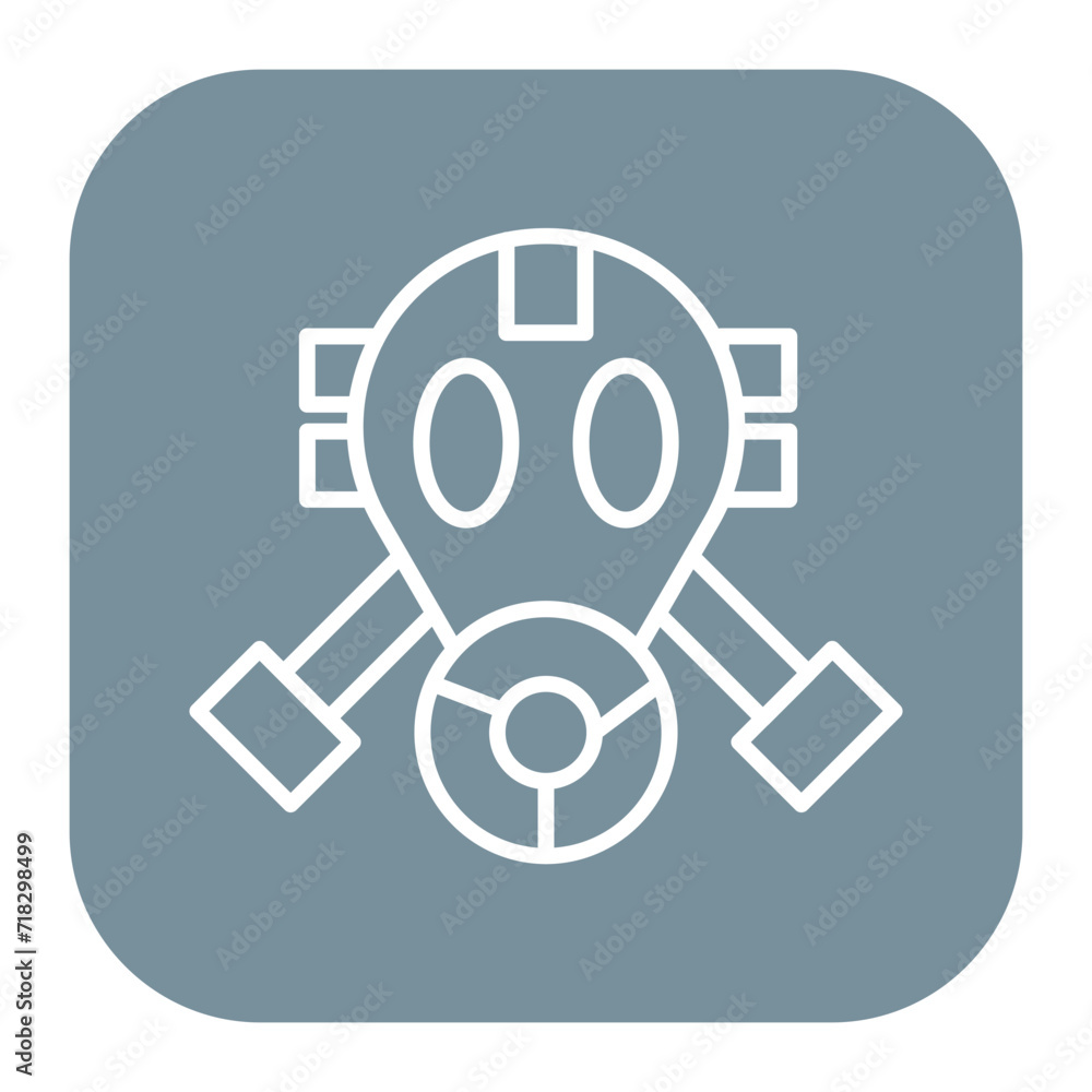 Poster mask icon of protection and security iconset.