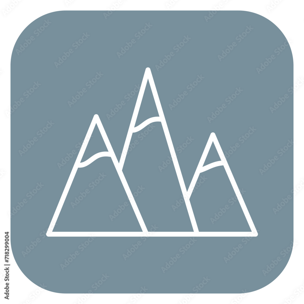 Poster Mountains Icon of Village iconset.