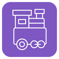 Train Toy Icon of Kindergarten iconset.