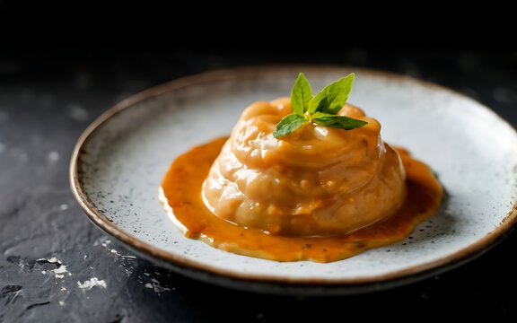 Capture the essence of Cassava Pone in a mouthwatering food photography shot
