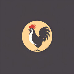 Beautiful Hen Logo, Perfect Chicken Design for Your Project and Creations, Ai Generative - obrazy, fototapety, plakaty