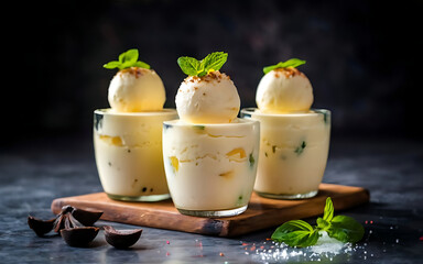 Capture the essence of Kulfi in a mouthwatering food photography shot