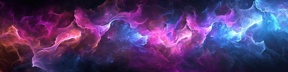 Radiant Digital Fusion Abstract Art Background