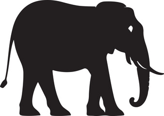 silhouette of elephant