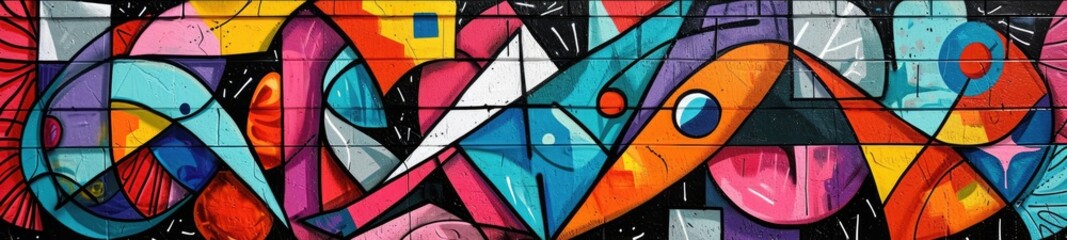 Abstract background with urban and street style graffiti elements