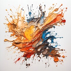 Naklejka premium oil stain on a white background