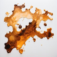 oil stain on a white background