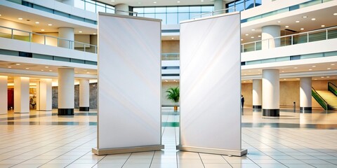 Roll up mockup poster