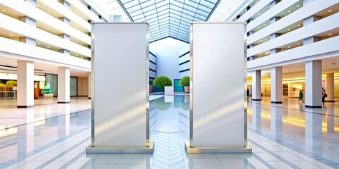 Roll up mockup poster