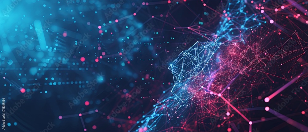 Poster hero image for a website that combines the themes of beyond ai computing network