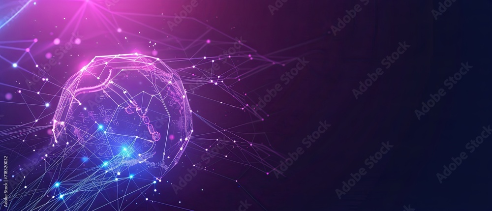 Poster hero image for a website that combines the themes of beyond ai computing network