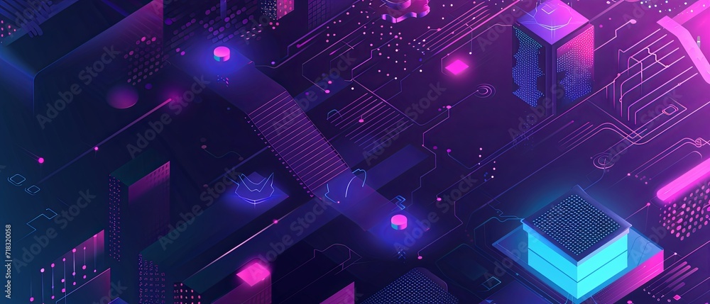 Poster hero image for a website that combines the themes of beyond ai computing network