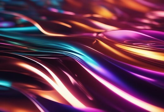 Abstract colorful chromatic glossy seamless loop background