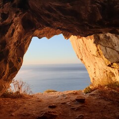 Sea cave Gibraltar 