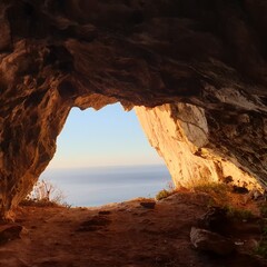 Sea cave Gibraltar