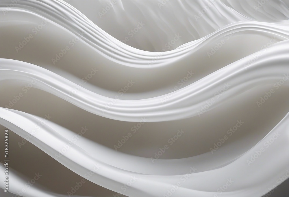 Poster white waves animated background design concept