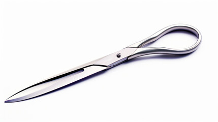 Fototapeta premium a close up of a pair of scissors on a white background with a clipping area for the scissors to be cut.