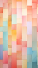 Soft pastel background with mosaic pattern with colorful squares, geometric texture