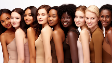 Obraz premium Diverse Group of Women of All Colors