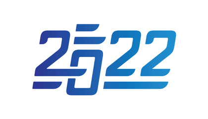 digital 2022 logo on white background. navy-blue 2022 logo