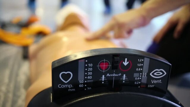 Dummy for practicing first aid skills in the Training Center