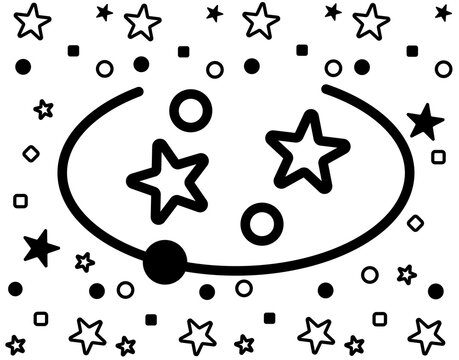 Expression after fainting. Graphic element on a transparent background.