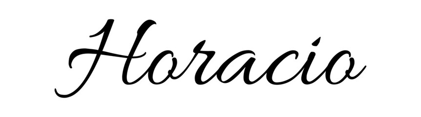  Horacio - black color - name - ideal for websites, emails, presentations, greetings, banners, cards, books, t-shirt, sweatshirt, prints, cricut, silhouette,	
