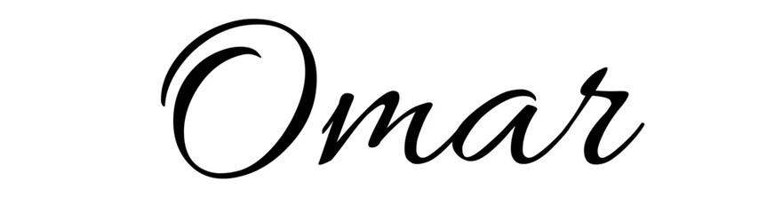 Omar - black color - name - ideal for websites, emails, presentations, greetings, banners, cards, books, t-shirt, sweatshirt, prints, cricut, silhouette,	
