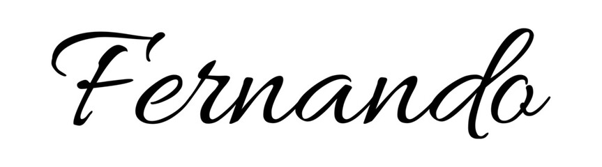 Fernando - black color - name - ideal for websites, emails, presentations, greetings, banners, cards, books, t-shirt, sweatshirt, prints, cricut, silhouette,	
