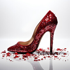 Obraz premium red high heels