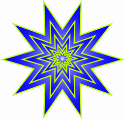 abstract star shape