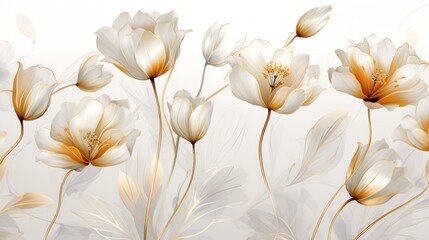 a close up of a bunch of flowers on a white background with a lot of flowers in the middle of the frame.