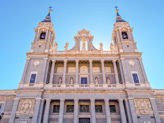 Fototapeta na wymiar Cathedral of Saint Mary the Royal of La Almudena, Madrid, Spain