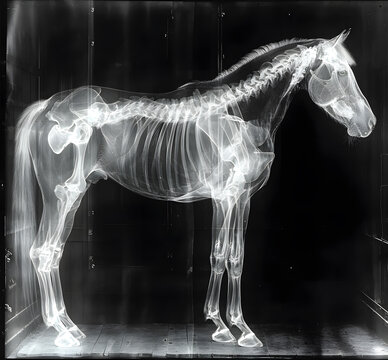 x ray of horse full body