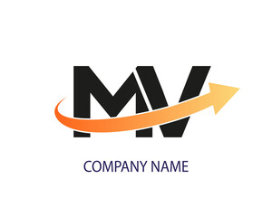 NEW BEST MV creative initial latter logo.MV abstract.MV latter vector Design.MV Monogram logo design .company logo