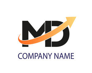 NEW BEST MD creative initial latter logo.MD abstract.MD latter vector Design.MD Monogram logo design .company logo