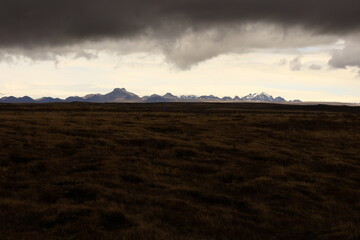 Obraz premium View on a mountain in the Golden Circle which is a tourist area in southern Iceland