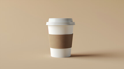 Coffee to go mockup, minimalistic