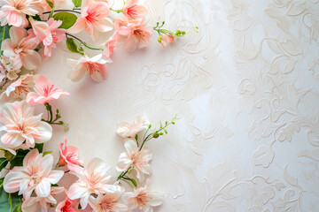 Elegant Floral Arrangement on Textured Background